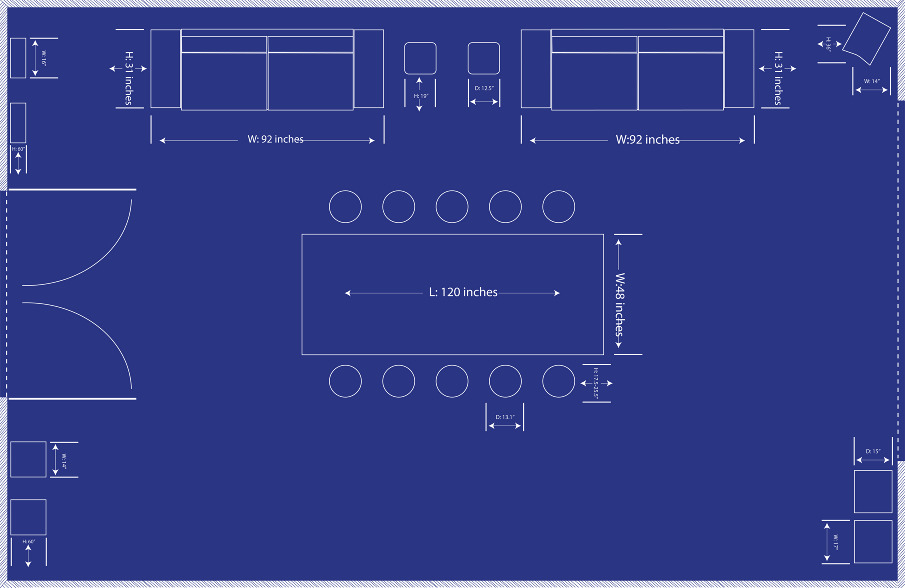 Blueprint Interior Design employee lounge presentaion booklet mural // interior design Blueprint Interior Design employee lounge presentaion booklet mural // interior design